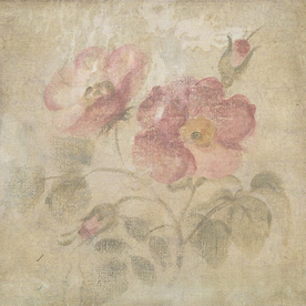 复古田园风花纹背景