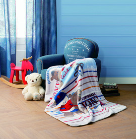 儿童绅士熊宝毯