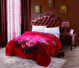 洗结边理婚庆毛毯