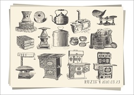 14款入老式厨房用品