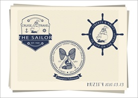 3款入 钓鱼徽章设计