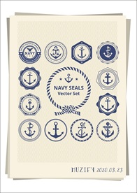 12款入船锚徽章设计