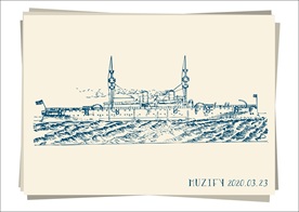 舰船邮轮手绘稿