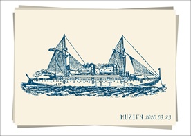 舰船邮轮手绘稿