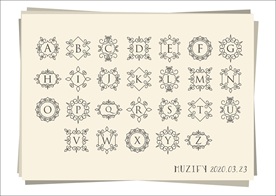 26个花边英文字母