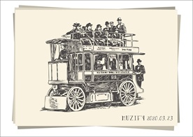 复古双层有轨电车