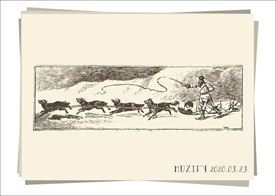 驾驶雪橇车的男子