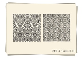 2款入复古花卉底纹