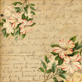 复古田园碎花图案背景