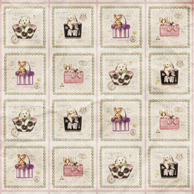 复古田园碎花图案背景