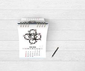 日历台历展示效果图样机