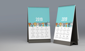 日历台历展示效果图样机