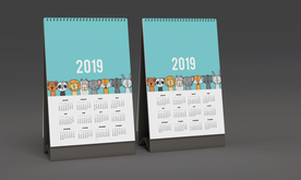日历台历展示效果图样机