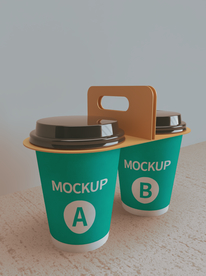 咖啡杯外带样机