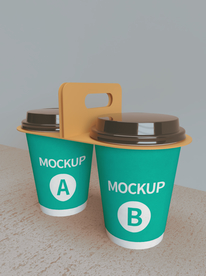 咖啡杯外带样机