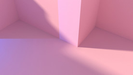 红色三维场景壁纸背景