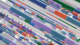 三维立体图形方块圆柱场景壁纸