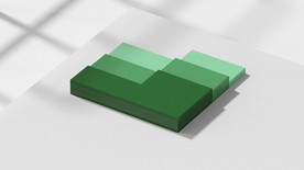 绿色方块场景壁纸背景