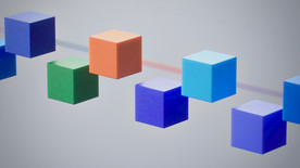 色彩方块规则场景壁纸背景