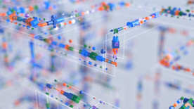 网状线状场景背景壁纸