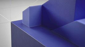 蓝色立方体壁纸背景