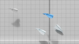 纸飞机格子背景壁纸场景