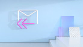 简约小清新三维邮件壁纸背景