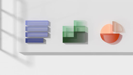 三种图形图案组成的场景