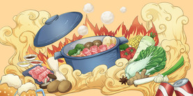 中国风美食插画图片