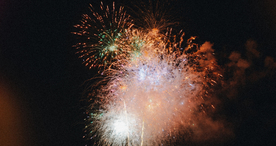 烟花爆竹光晕光圈背景