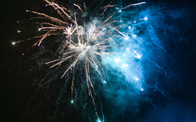 烟花爆竹光晕光圈背景