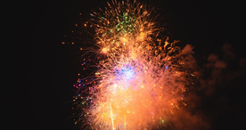 烟花爆竹光晕光圈背景