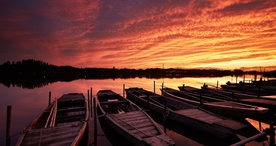 彩霞日出夕阳火烧云