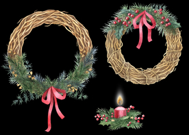 圣诞节花圈