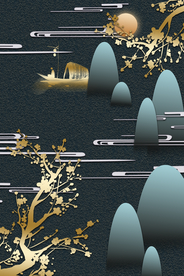 北欧背景墙装饰画