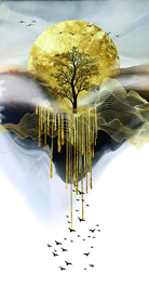 现代背景墙装饰画