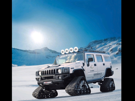 滑雪运动雪地车图片