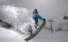 滑雪运动滑雪板图片