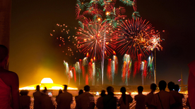 烟花爆竹光晕光圈背景