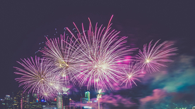 烟花爆竹光晕光圈背景