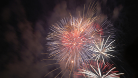 烟花爆竹光晕光圈背景