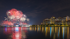 烟花爆竹光晕光圈背景