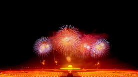 烟花爆竹光晕光圈背景