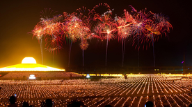 烟花爆竹光晕光圈背景