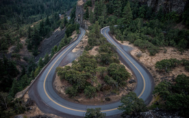 公路山路小径小道图片