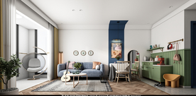 吉他 吊篮 客厅