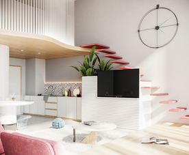 客厅 楼梯 厨房