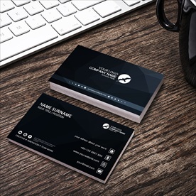 黑色商务名片