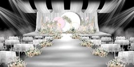 灰色系婚礼效果图