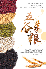 五谷杂粮宣传海报